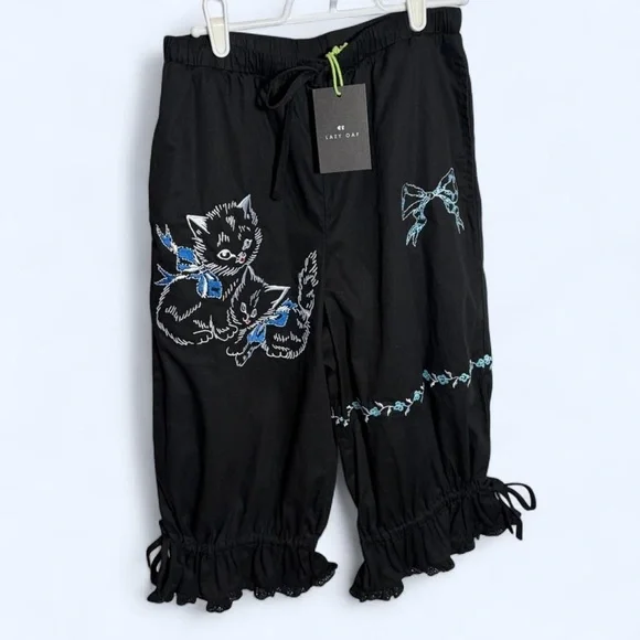 Lazy Oaf x Rhi Dancey Kitten Top & Bloomers Set size Xsmall NWT New - Picture 4 of 6